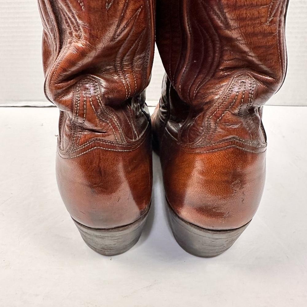 Lucchese Vintage San‎ Antonio Goatskin Cowboy Boots Sz 9A - Picture 3 of 9